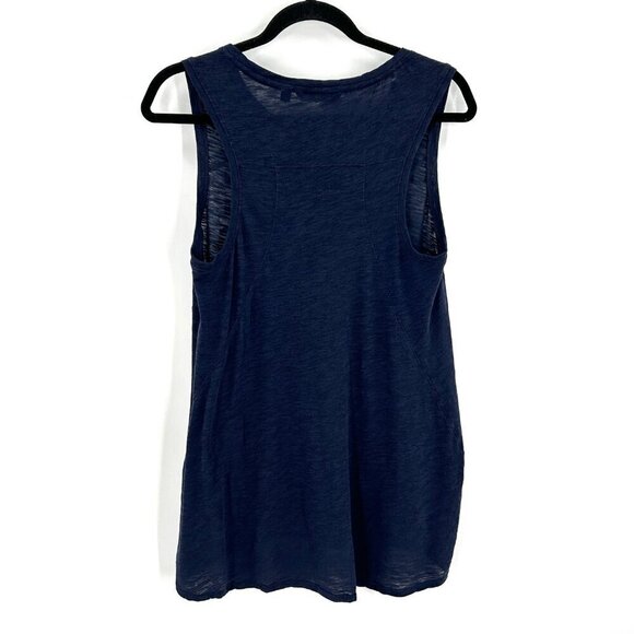 ATHLETA Women's Navy Blue Burnout Athleisure Sleeveless Tank Top Size Medium - Picture 2 of 3